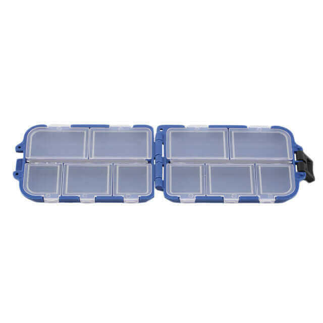 2pcs 10 Compartments Fishing Tackle Box Fly.