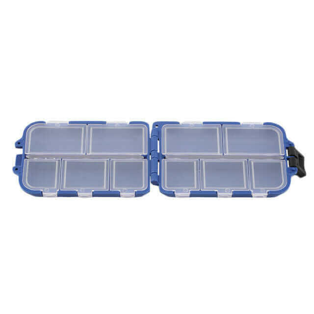 2pcs 10 Compartments Fishing Tackle Box Fly