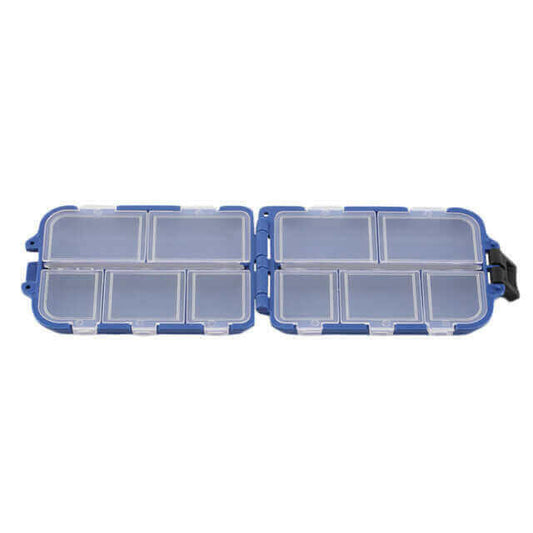 2pcs 10 Compartments Fishing Tackle Box Fly.