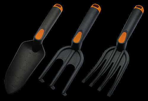 3-element garden tool set.