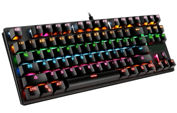 87-Key Mechanical Gaming Keyboard with RGB Lighting