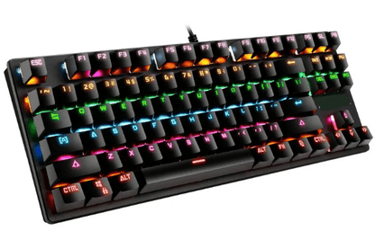 87-Key Mechanical Gaming Keyboard with RGB Lighting