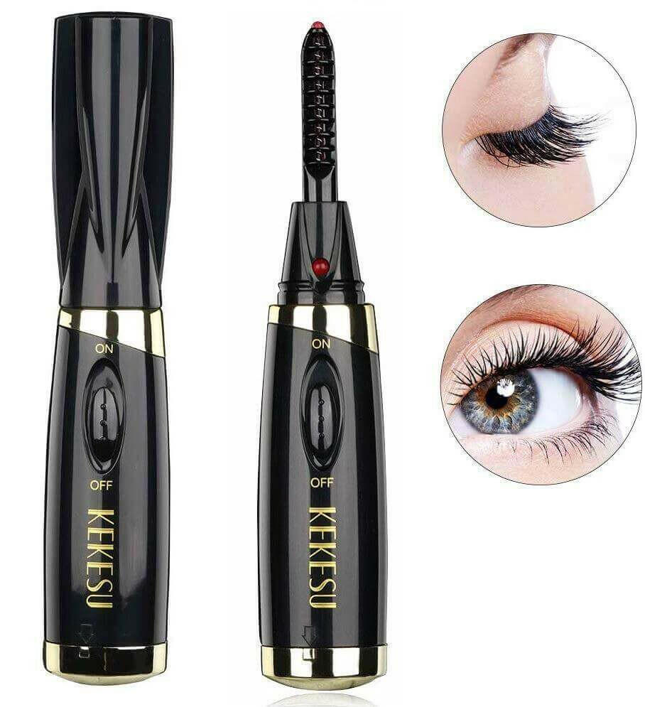 Mini Electric Heated Eyelash Curler Makeup Eye Lasting Beauty Tool.