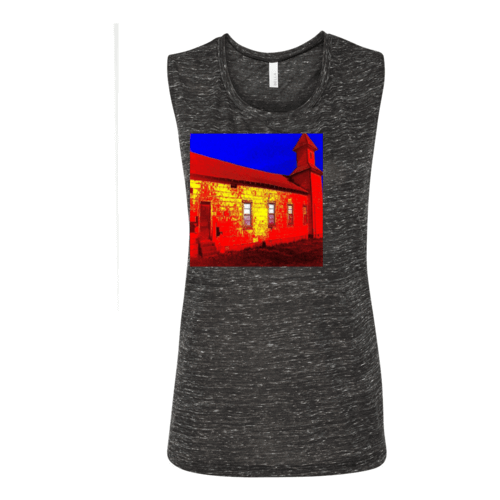 Abandoned Church Women's Flowy Muscle Tank Top.