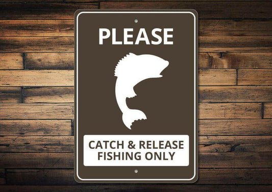 Fishing Notice Sign.