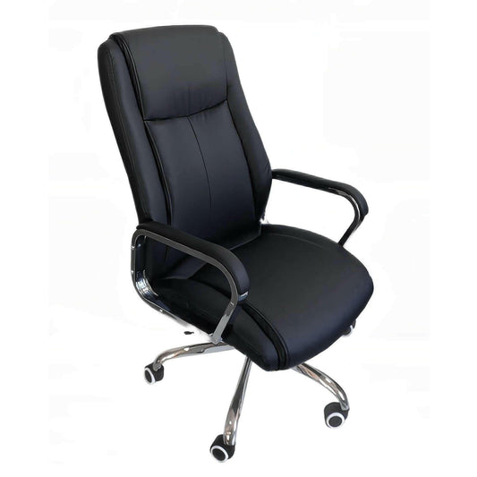 IRVINE Office Chair Black PU 78x63x115-123cm