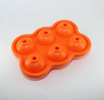 Large Ice Cube Maker Silicone Mold 6 Cell Ice Ball.