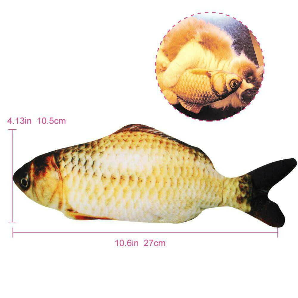 Electronic Pet Cat Toy Electric USB Charging Simulation Fish Toys.