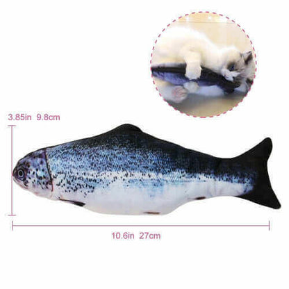 Electronic Pet Cat Toy Electric USB Charging Simulation Fish Toys.