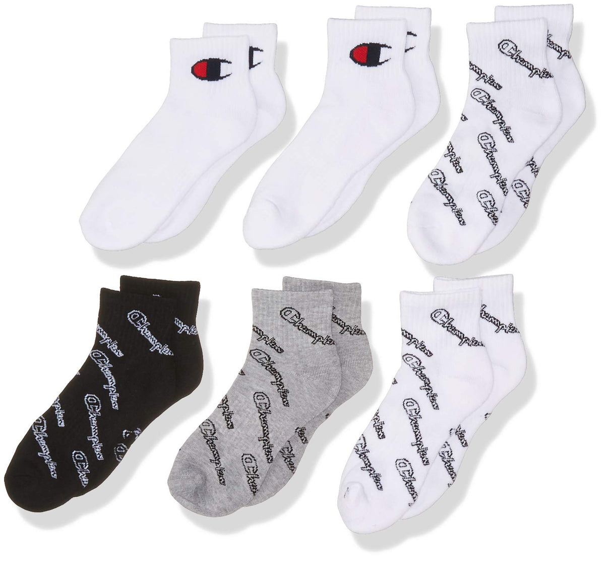 Champion Kids 6-Pack Quarter Socks