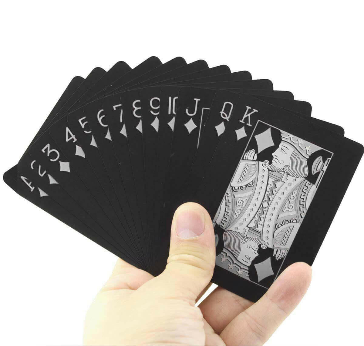 Men's Black Edition Waterproof Card Deck.