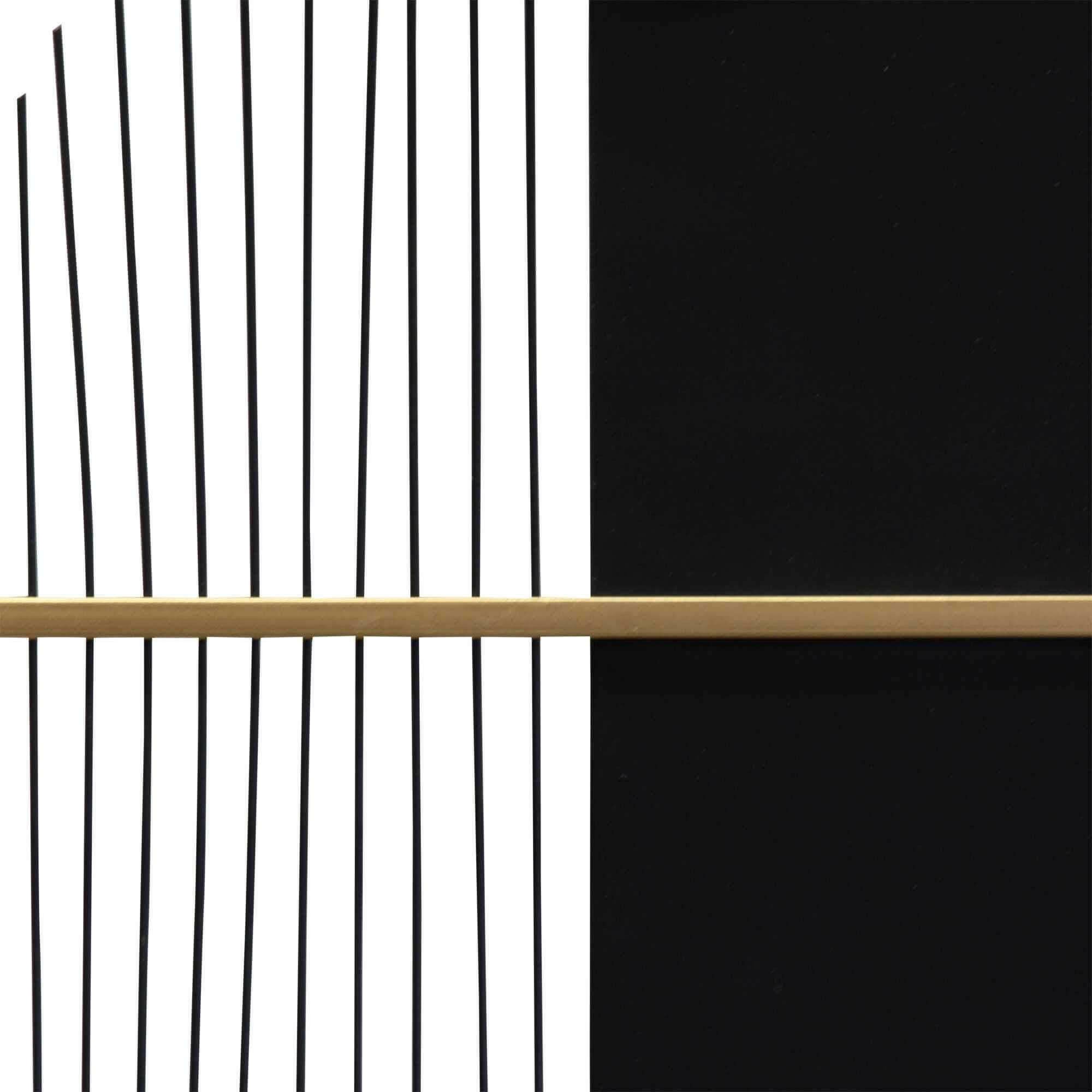 48 Black &amp; Gold Modern Metal Centerpiece