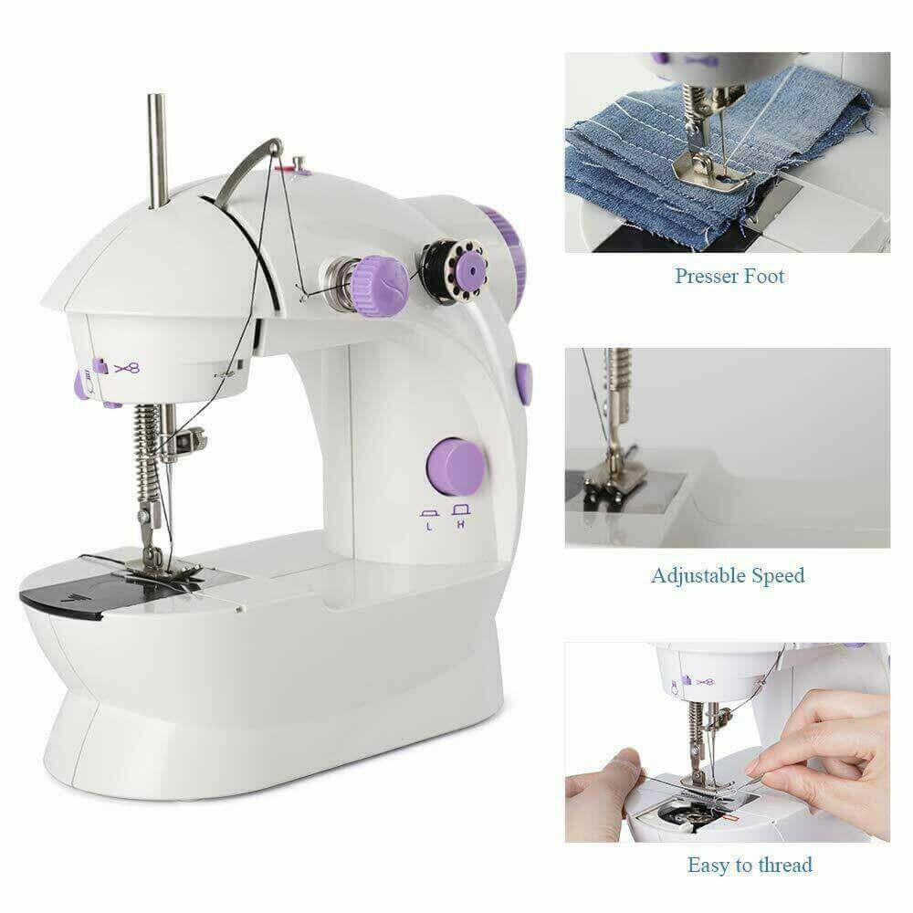 Mini Sewing Machine Electric Portable Crafting Mending Tool