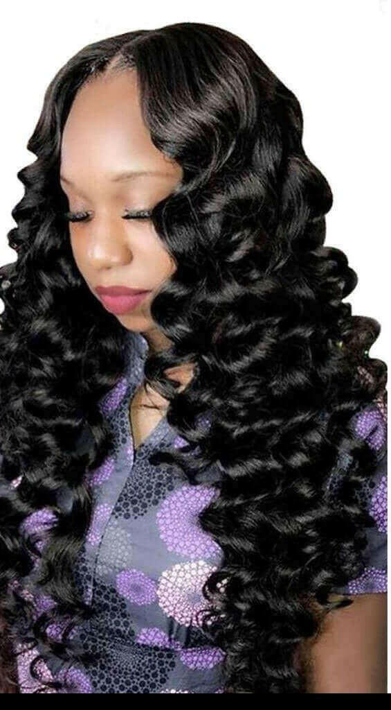 BeuMax Brazilian 13x4 Loose Wave Lace Front Human Hair Wigs.