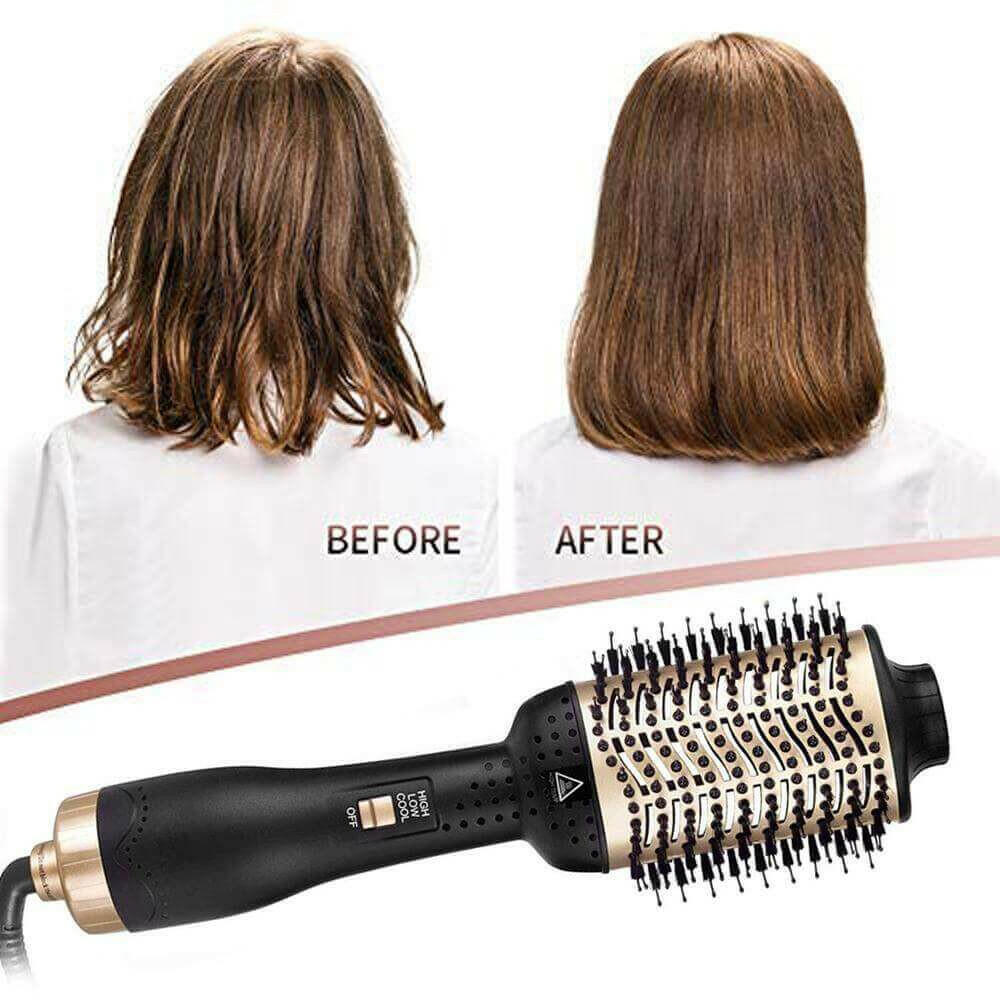 Hair Dryer Hot Air Brush Styler Electric Ion Blow Dryer Brush