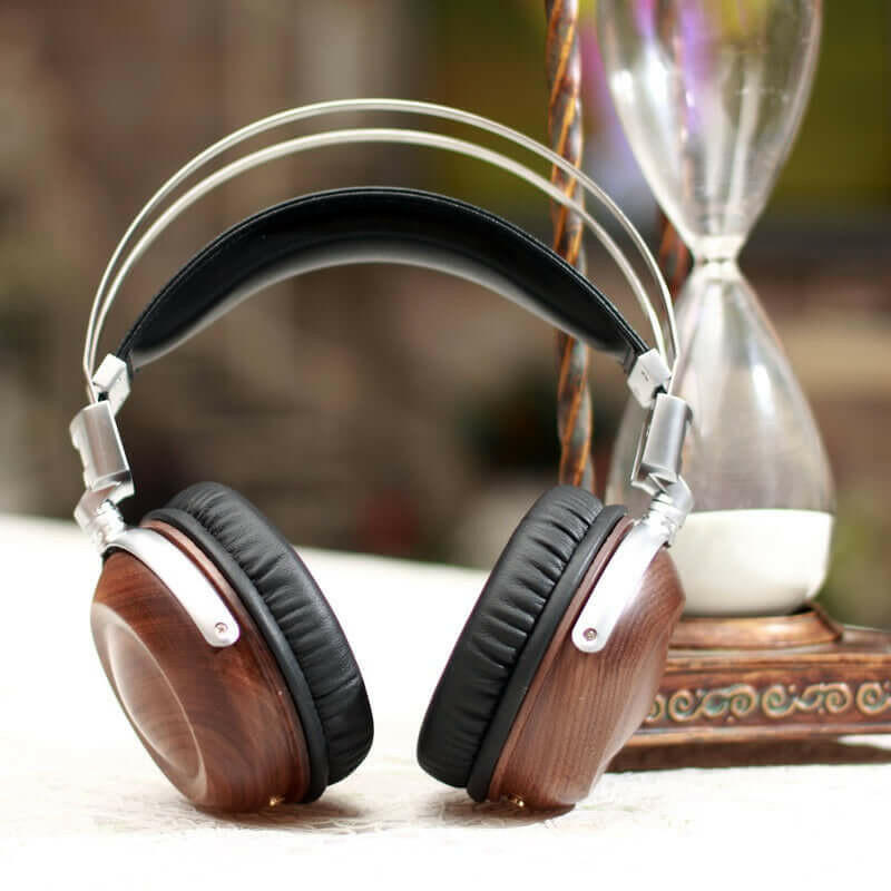 DIY 50mm Wood HIFI Headphones.