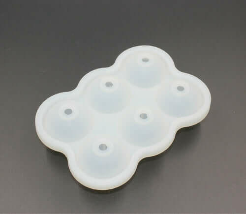 Large Ice Cube Maker Silicone Mold 6 Cell Ice Ball.