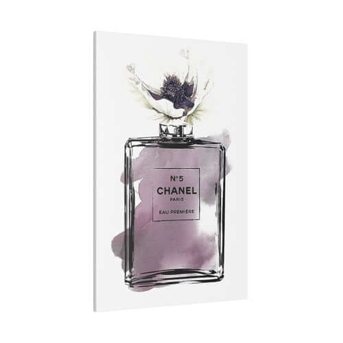Coco Channel Perfume Art Canvas
