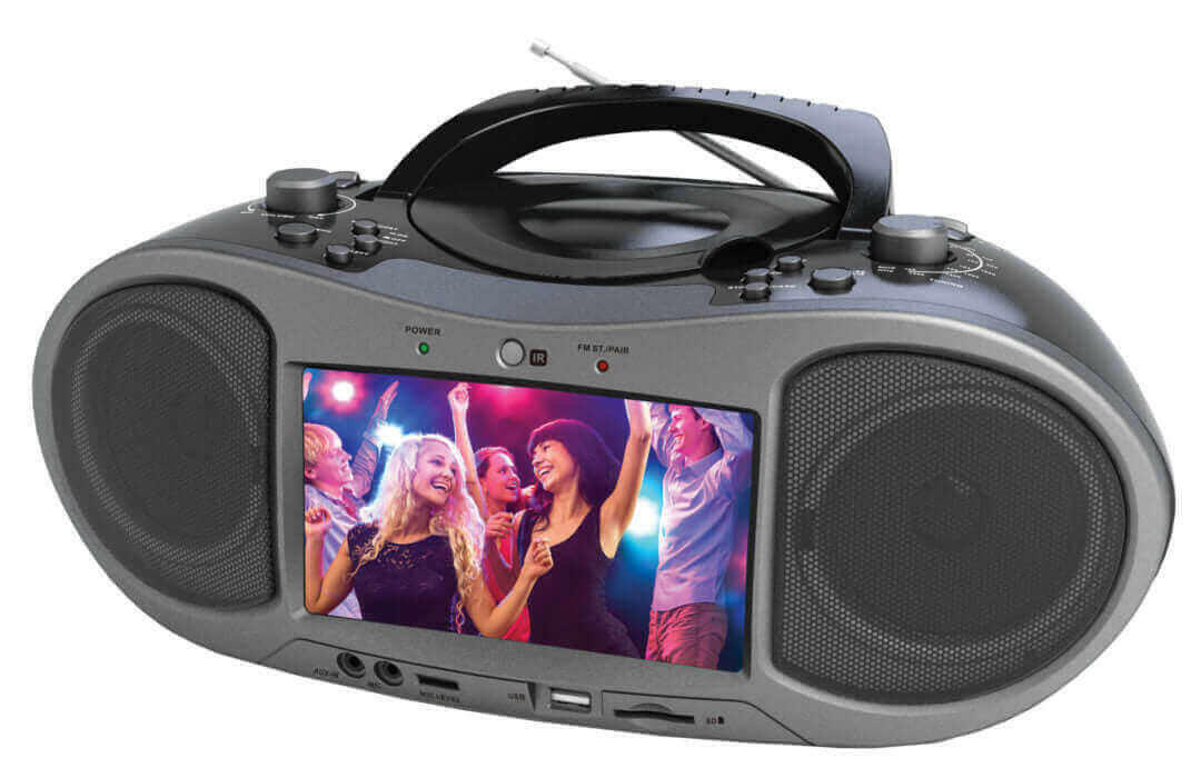 7&quot; Bluetooth® DVD Boombox