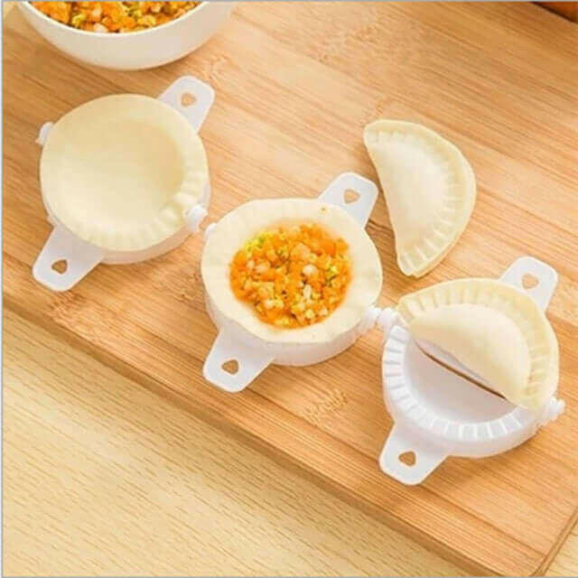 3Pcs Kitchen Plastic Dough Press Maker Dumpling