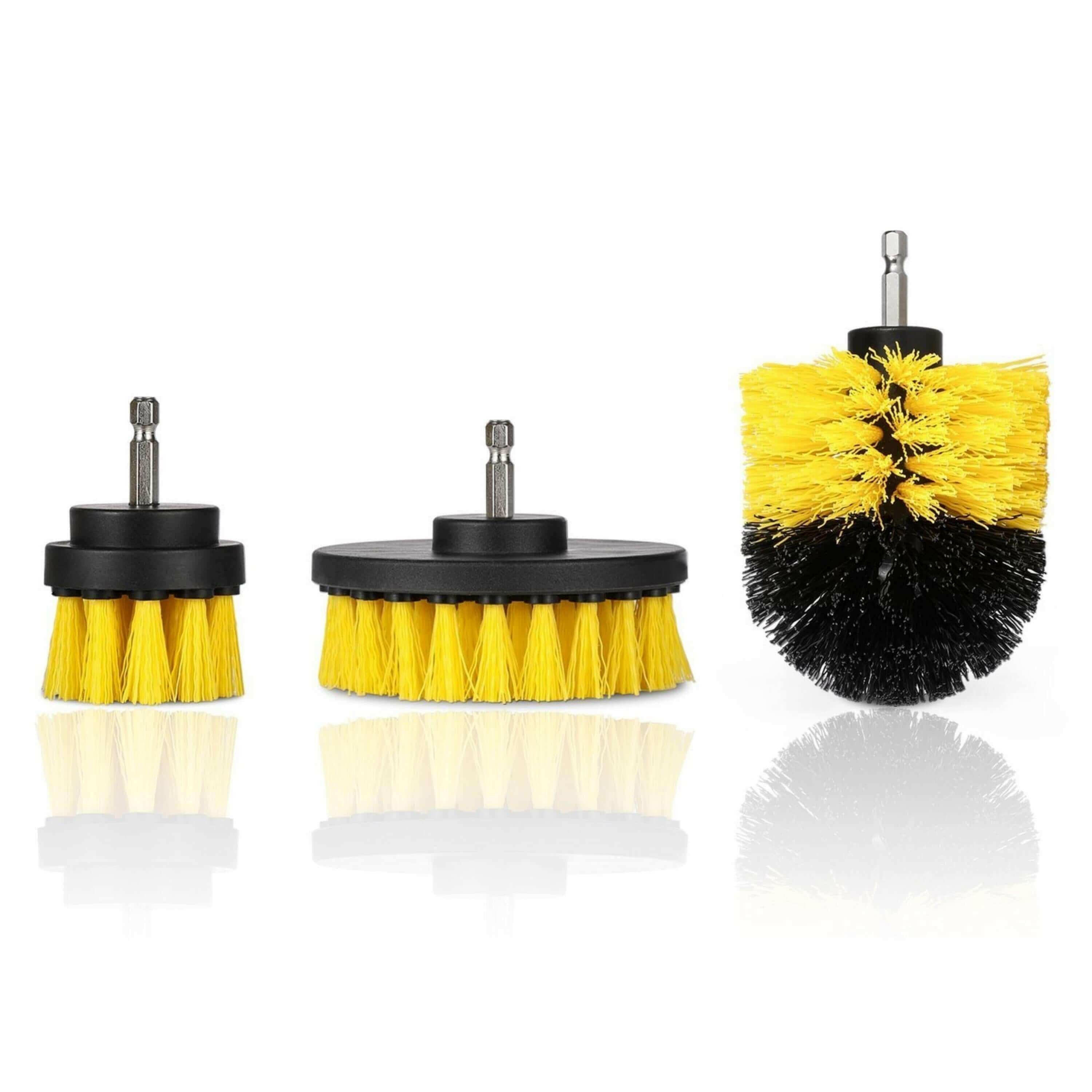 3-Piece Power Scrubber Drill Brush Set.