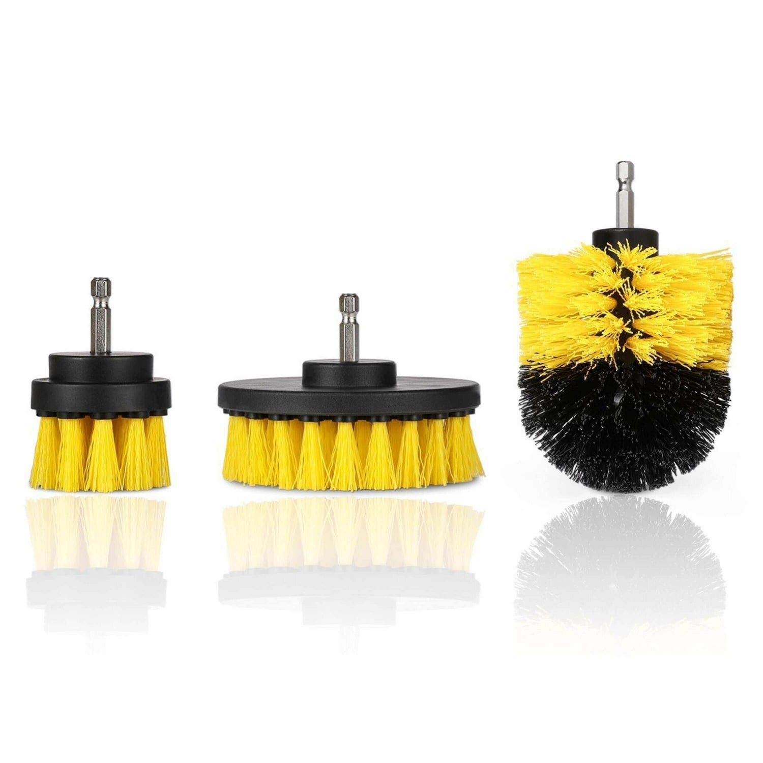 3-Piece Power Scrubber Drill Brush Set