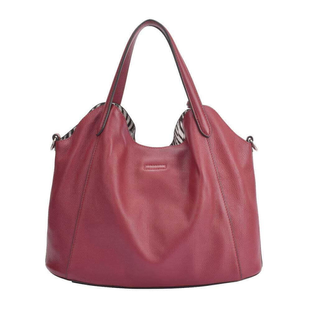 Maria Carla Woman's Fashion Luxury Leather Handbag, Smooth Leather.