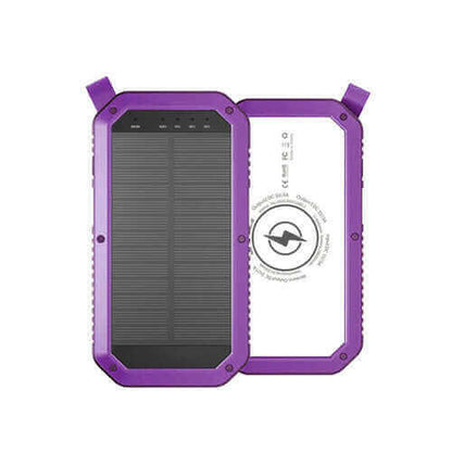 Sun Chaser Mini Solar Powered Wireless Phone Charger 10,000 mAh With.