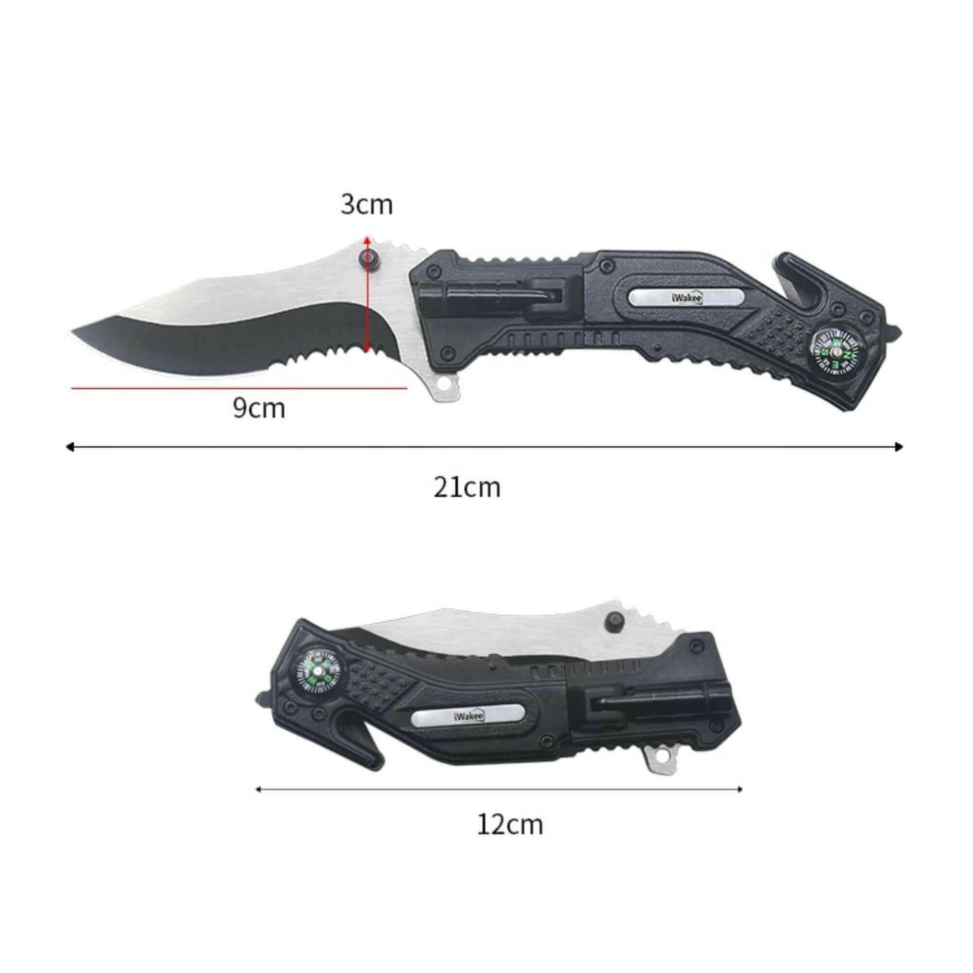 Pocket Knife with Clip Folding Knife Tactical Knife ( 5-in-1 ).