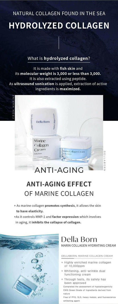 Korea Della Born Marine Collagen Cream 50ml.