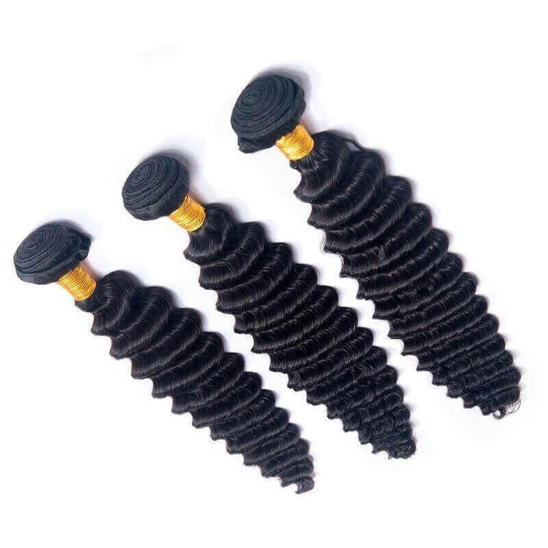 BeuMax 10A Grade 3/4 loose Deep wave bundles with 13x4 Frontal