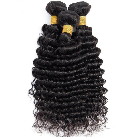 BeuMax 10A Grade 3/4 Deep Wave bundles with 13x4 Frontal.