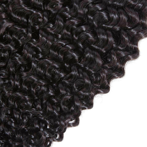 10A Grade 3/4 Kinky Curly Human Hair bundles with 4x4 Closures & 13x4.