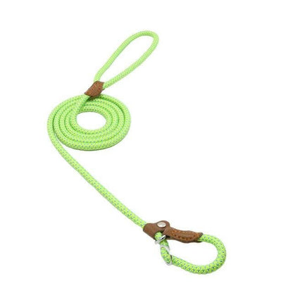 Adjustable Nylon &amp; PU Leather Dog Collar and Leash Set