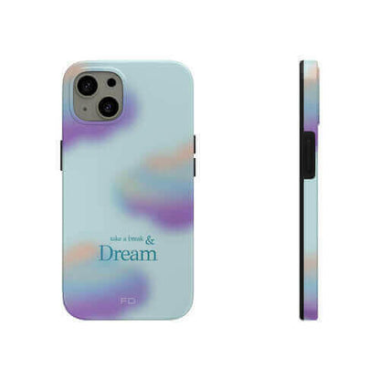 Take a Break and Dream Touch Case for iPhone with Wireless Charging.