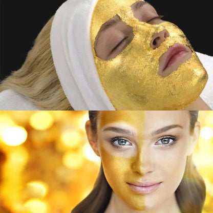 24K Gold Collagen Facial Face Mask(6.7oz) + Gold Serum(1oz) Moisture