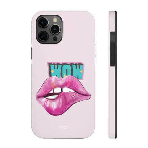 Sexy Lips Tough Case for iPhone with Wireless Charging.