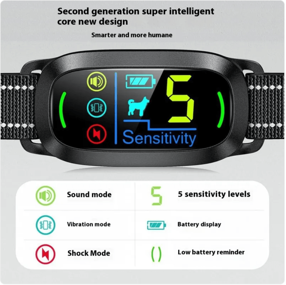 Remote-Control Anti-Bark Dog Collar