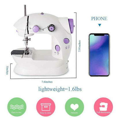 Mini Sewing Machine Electric Portable Crafting Mending Tool.