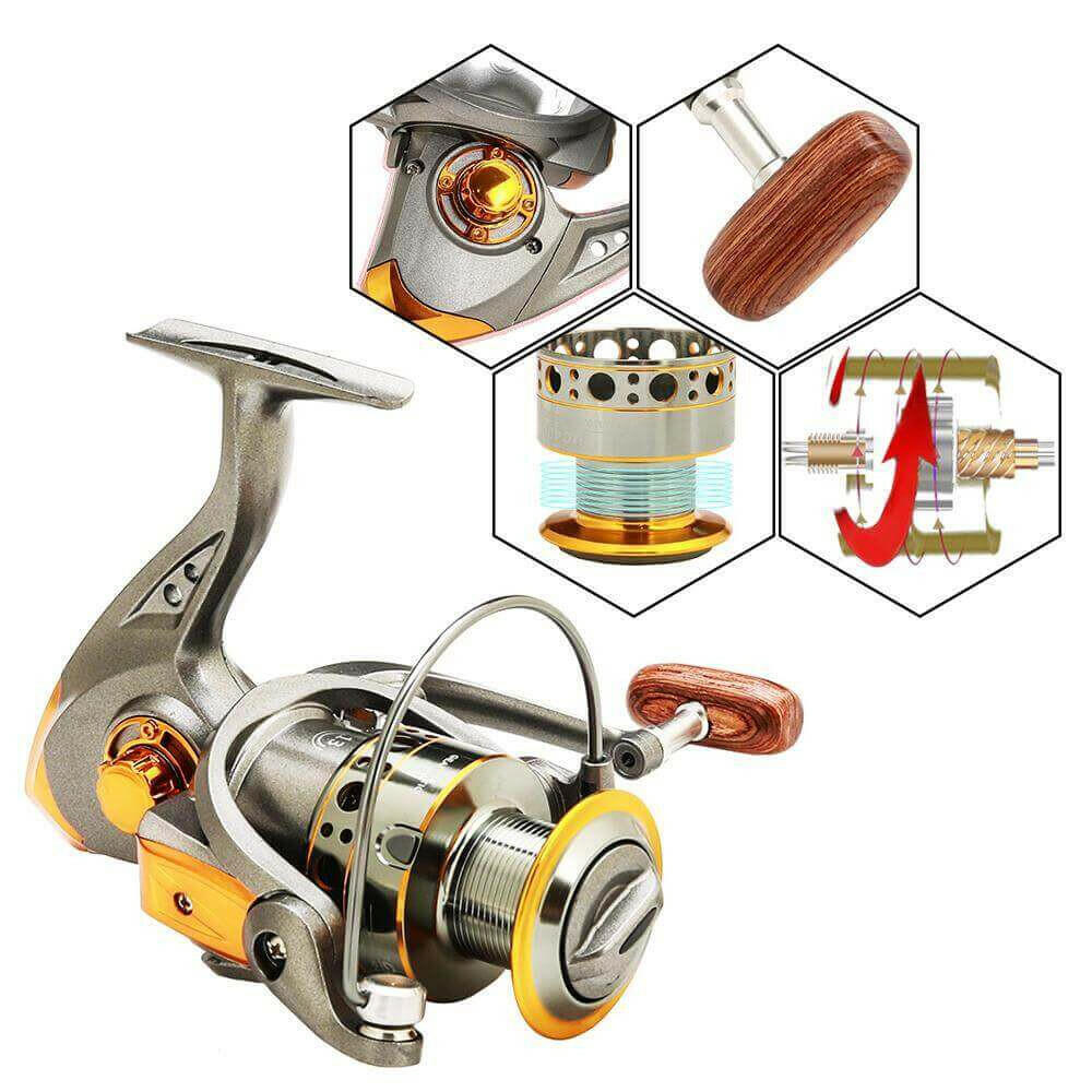 Spinning Fishing Reels 13BB Light Weight Ultra Smooth Powerful Reels.