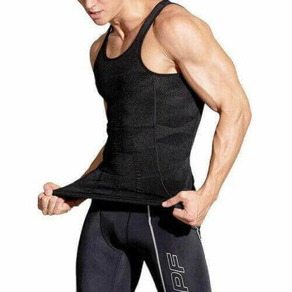 Men's Slimming Vest Body Shaper Corrective Posture Belly Compression.