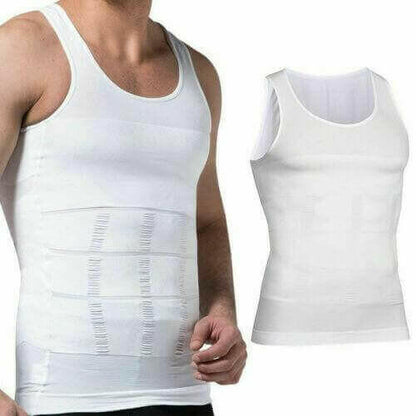 Men's Slimming Vest Body Shaper Corrective Posture Belly Compression.