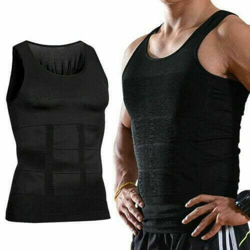 Men's Slimming Vest Body Shaper Corrective Posture Belly Compression.