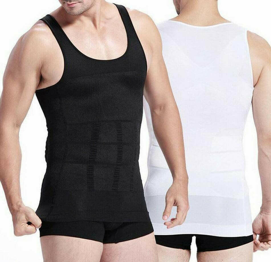 Men's Slimming Vest Body Shaper Corrective Posture Belly Compression.