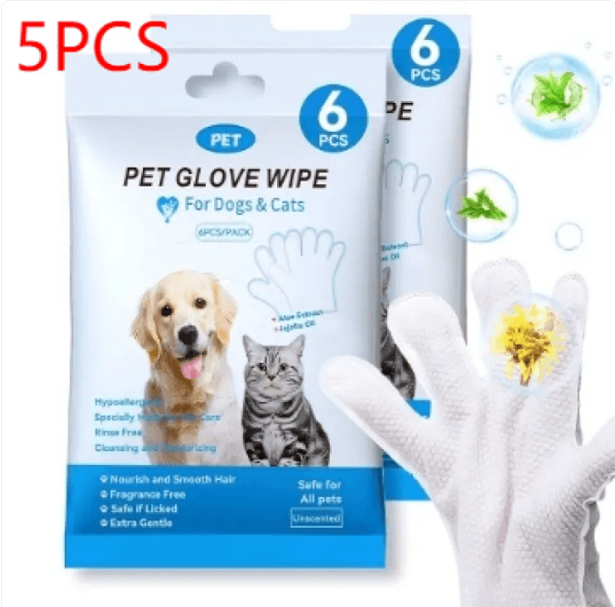 Pet Cleaning Gloves, Wipes &amp; Paw Foam – Assorted Options