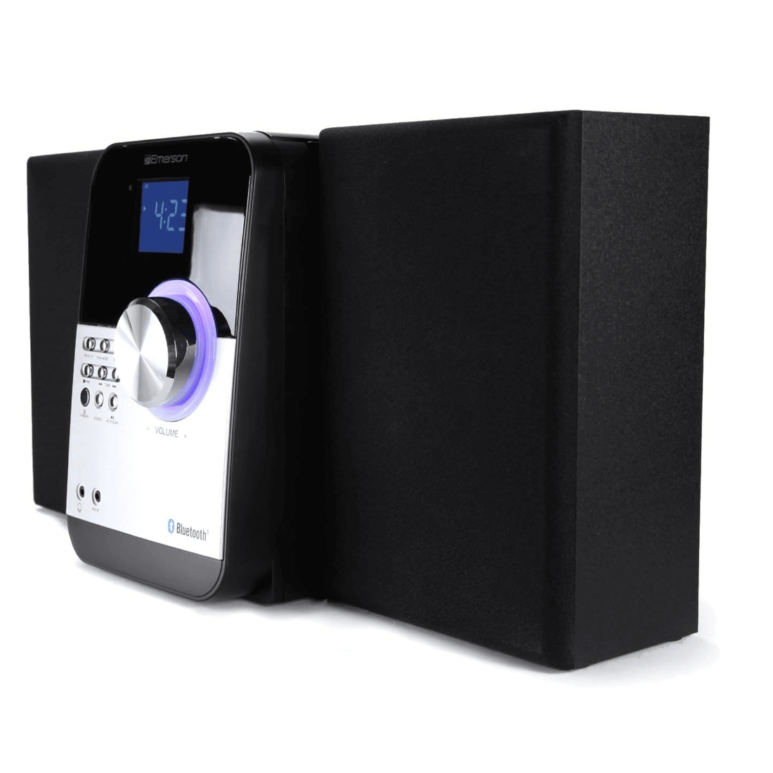 Emerson CD &amp; MP3 Bluetooth FM Radio Microsystem w Aux Jack and Streami