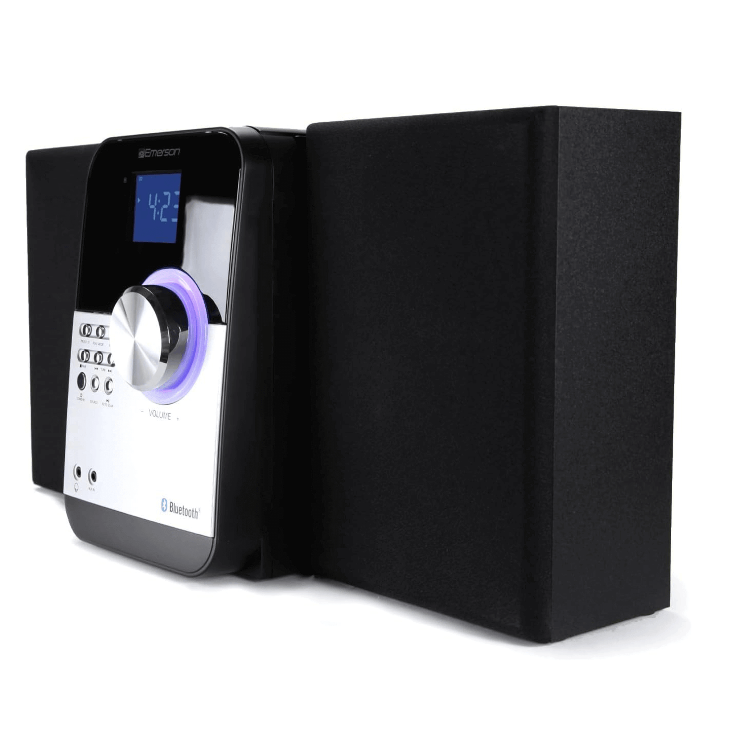 Emerson CD &amp; MP3 Bluetooth FM Radio Microsystem w Aux Jack and Streami