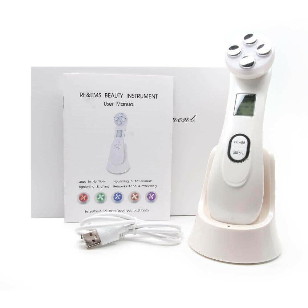 Facial Mesotherapy LED Photon Face Wrinkle Removal Skin Care Massager