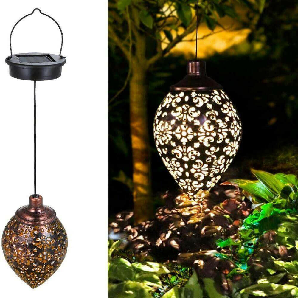 Solar Garland Lights: LED Lantern Waterproof Outdoor Fairy Light.