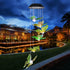 Outdoor solar LED wind chime butterfly wind chime garden light